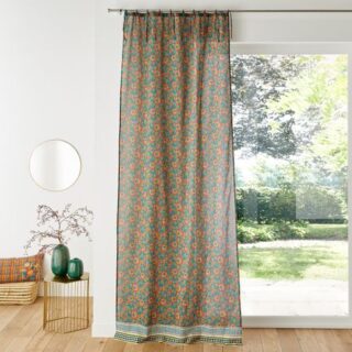 Хлопковая штора с узелками Chandi  260 x 110 см разноцветный