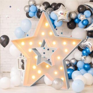 1 шт. 91,5 см светящаяся рамка для звезд KT Board LED звезды декоративный свет для дня рождения вечеринки украшения годовщины свадьбы