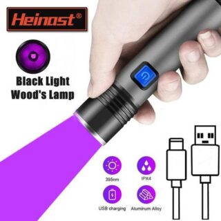 5 Вт 365 нм УФ-фонарик USB-аккумуляторный ультрафиолетовый фонарик для обнаружения мочи домашних животных, кошачьего опоясывающего лишая, денег, руды, скорпионов, черного света Small style