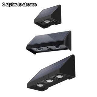 1 Pcs Solar Garden Wall Light Outdoor Waterproof illumination Warmlight Atmosphere Villa Yard Decoration for Terrace or Porch