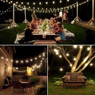 2025 Solar Bubble Ball Light String Outdoor Waterproof Camping Atmosphere Light Camp Decoration Light Christmas Decoration