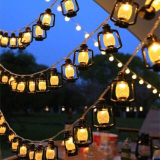 10M Vintage Kerosene Bottle Blow Molding Led String Lights Indoor Noel Christmas Decorations 2025 Lights Room Accessories 401 1.5m 10 lights&USB