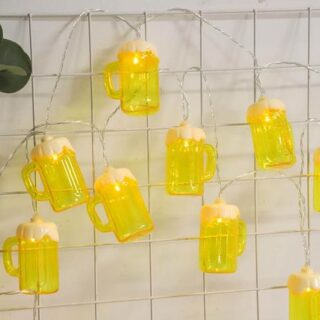 40 LEDS Party Beer Bottle Kitchen Decoration String Lights Indoor Room Battery USB Power Night Lights 563 USB&1.5M 10LED теплый белый
