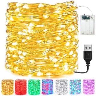 2/3/5/10M светодиодные гирлянды водонепроницаемые USB-аккумуляторы медная проволока гирлянда сказочный свет рождественская свадьба вечеринка декор лампы освещение 2M- By USB