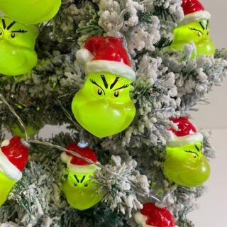 2025 Christmas LED Lights String Lights Decorations for Tree Home Garden Indoor Outdoor Beads Halloween Day Decor 704 1.5M 10 leds battery теплый белый