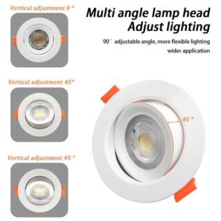 2 шт. CCT Dimmable High lumen встраиваемые светодиодные потолочные прожекторы Регулируемый светильник Downlight 7 Вт 770 лм для украшения дома AC100-240V