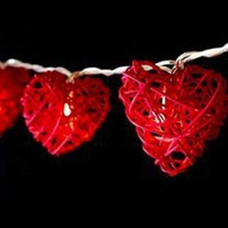 3m 20 Leds Red Heart Shape Light Valentine s Day String Light Decor Battery Operated Heart Shape Light for Home Valentines Wedding Party Anniversary 3m красный