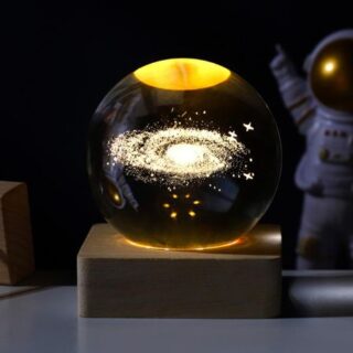 3D гравировка светодиодный хрустальный шар ночник с деревянной основой хрустальный шар лампа USB зарядка стеклянный шар ночник для декора спальни