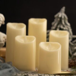 # Мерцающий танцующий огонь свечи Tealight Реалистичные украшения для свадебной вечеринки 7.5*17.5cm
