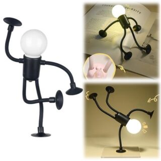 2 Pack Desk Lamp Mini Cute Suction Bedside Lamp for Adults Boys Girls Room