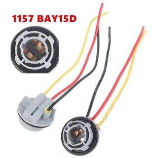 2X 1157 патрон лампы BAY15D патрон лампы P21/5W адаптер базовый разъем для стоп-сигнала пластиковые автомобильные аксессуары 2pcs