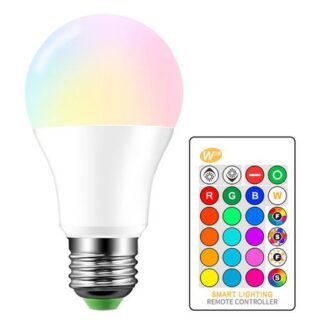 3W 5W 10W светодиодные лампы RGB Красочные лампы RGB с дистанционным управлением 50x50x91mm