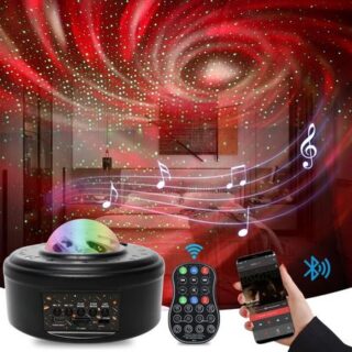 10 планет светодиодный проектор галактики звездного неба Bluetooth-динамик волшебный вращающийся ночник
