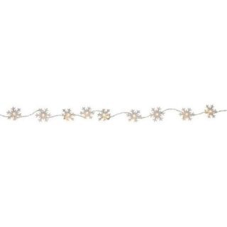 Электрогирлянда Star Trading Снежинки, 1,35 м, теплый белый