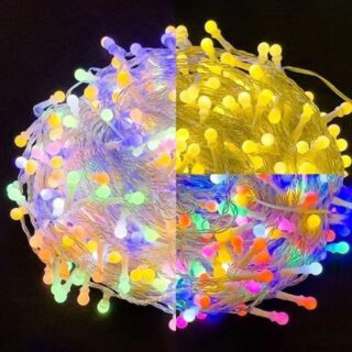 10M 100LED Мини Шар Гирлянда Свет Мигающий Фестиваль Декоративные Огни На Открытом Воздухе EU plug